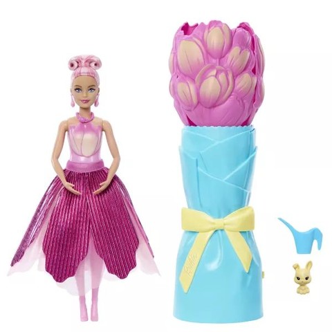 Barbie: Reveal Virágvarázs Meglepetés baba - Tulipán