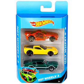 Hot Wheels: kisautók - 3 db-os készlet, többféle