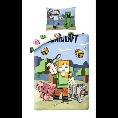 Minecraft: Microfiber ágynemű garnitúra - 140 x 200 cm