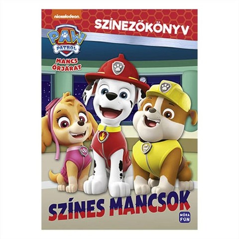 Mancs Őrjárat: Színes mancsok - Színezőkönyv