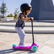 YVOLUTION háromk. roller világító kerékkel rózsasz