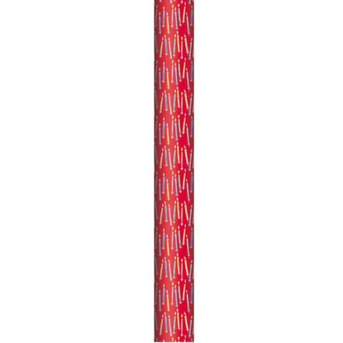 Gyertya mintájú tekercses csomagolópapír - 70 x 200 cm