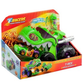 T-Racers óriás sárkányjárgány figurával – zöld