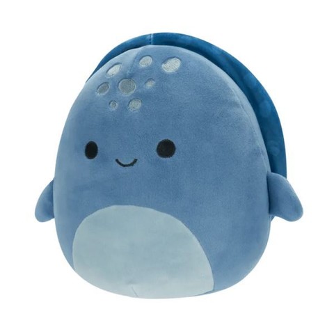 Squishmallows: Truman, a sötétkék bőrhátú teknős plüssfigura - 20 cm