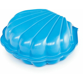 Kagyló alakú homokozó, maxi méret - kék, 2 részes