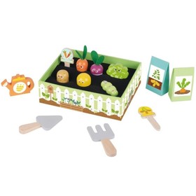 Tooky Toy: Az én kis zöldségeskertem fa játékszett