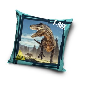 T-rex mintás párnahuzat 40 x 40 cm