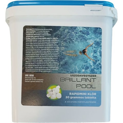 Brillant Pool: Rapidmini klór 20g-os tabletta - 5 kg