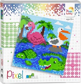 Pixel szett 4 alaplapos - vízi állatok