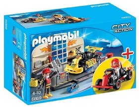 Playmobil 6869 - StarterSet Gokart szervízállomás