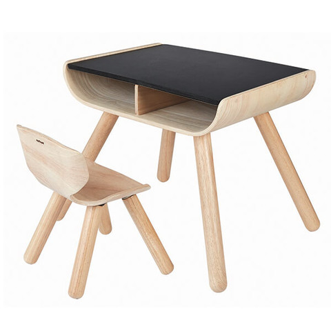 PlanToys  Asztal és szék - fekete