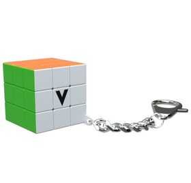 V-Cube 3x3 kulcstartó kocka, egyenes, fehér