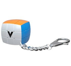 V-Cube 3x3 kulcstartó kocka, lekerekített, fehér