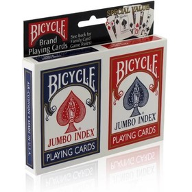 Bicycle Rider Back, jumbo index póker kártya, dupla