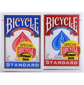 Bicycle Stripper deck - piros és kék kártya