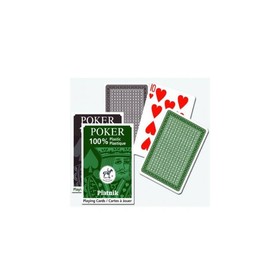 Piatnik plasztik póker kártya 1*55 lap (barna/zöld)