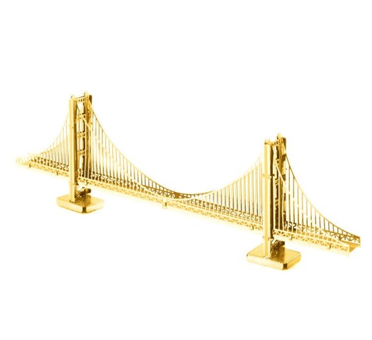Metal Earth Golden Gate híd - aranyszínű