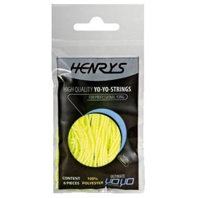 Henry's yo-yo zsinórszett, 6db, neon sárga