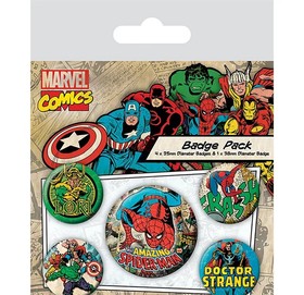 MARVEL COMICS (SPIDER-MAN) BADGE PACK