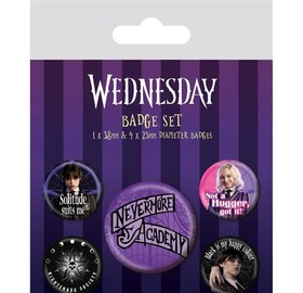 WEDNESDAY (NEVERMORE) BADGE PACK