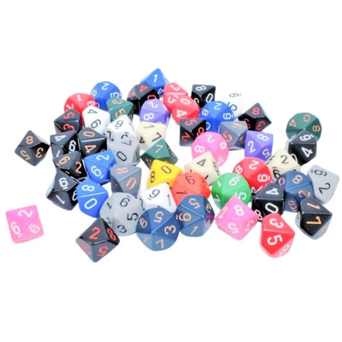 Chessex Opaque Polyhedral - d10(0-9) dobókocka