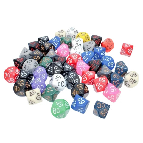 Chessex Opaque Polyhedral Tens 10™ - d10(00-90) dobókocka