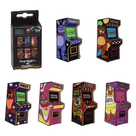 HT FNAF CHARACTERS ARCADE GAMES MYSTERY PIN