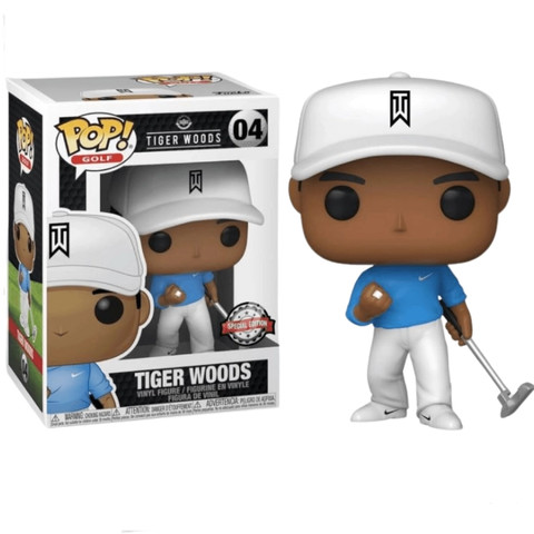 Funko POP! Golf: Tiger Woods (Blue Shirt) figura #4