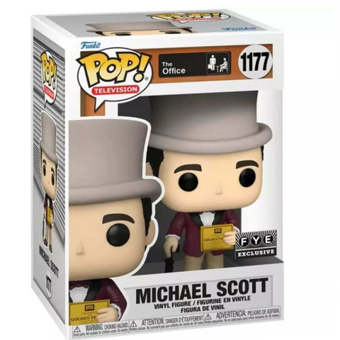 Funko POP! TV: The Office - Michael w/Golden Ticket figura #1177