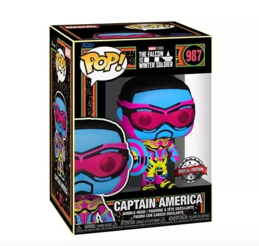 POP Marvel: F&WS - Captain America (Blacklight)