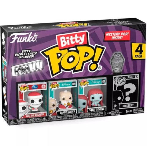  Funko Bitty POP! The Nightmare Before Christmas - Santa Jack 4 pack figura 