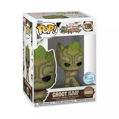  Funko POP! Marvel: We Are Groot - Black Panther Groot figura #1398 