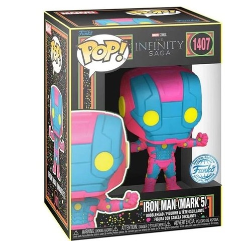  Funko POP! Marvel: Iron Man (Blacklight) figura #1407 