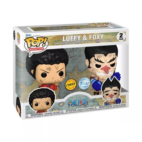  Funko POP! Animation: One Piece - Luffy & Foxy 2PK (chase) figura #2 