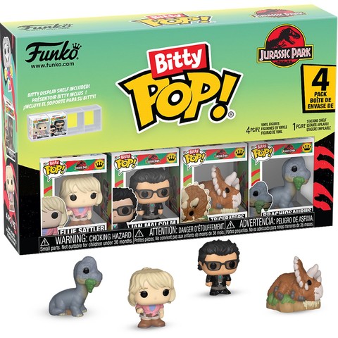 Funko Bitty POP 4pk: Jurassic Park- Triceratops