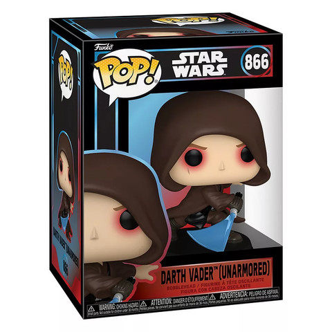 Funko POP! Star Wars Darth Vader (páncél nélkül) vinyl bobblehead figura – 10,4 cm 