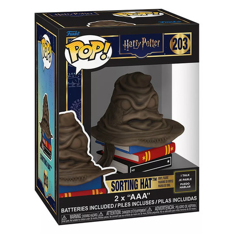 Funko POP! I Talk Sorting Hat (Teszlek Süveg) beszélő vinyl figura – Harry Potter, 8,1 cm 