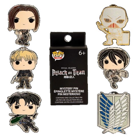  Funko POP! Attack on Titan blind pin set kitűző 