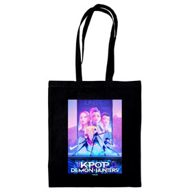 Pyramid K-POP DEMON HUNTERS (KEY ART) BLACK TOTE BAG