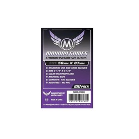 Standard USA Game Size Sleeves 56 MM X 87 MM (100 pack) (Purple)
