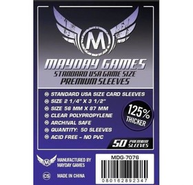 Premium USA Board Game Sleeves 56 MM X 87 MM (50 pack) (Purple)