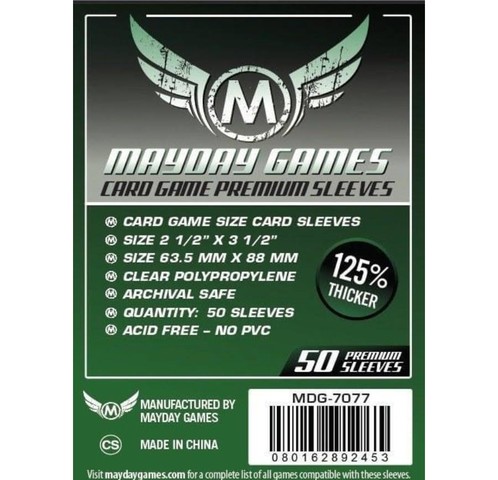 Mayday Premium kártyavédő (sleeve) - 63,5*88 mm (50 db/csomag)