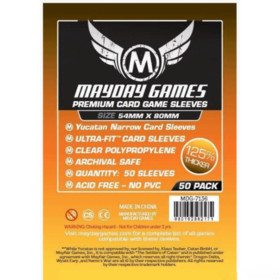 Premium Yucatan Narrow Card Game Sleeves 54 X 80 MM (50 pack)