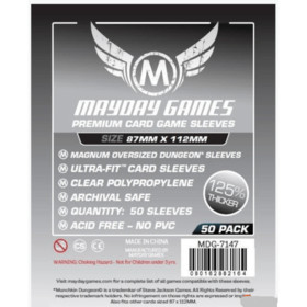 Premium Magnum Oversized Dungeon Sleeves: 87 X 112 MM (pack of 50)