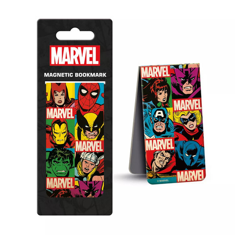 Pyramid MARVEL COMICS (RETRO GRID) mágneses könyvjelző