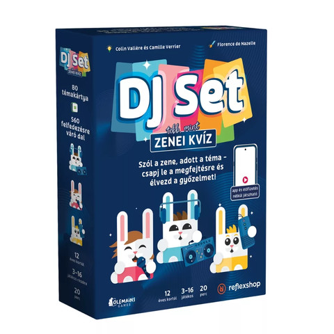 DJ Set partijáték – zenés kvíz és gyors reagálás 