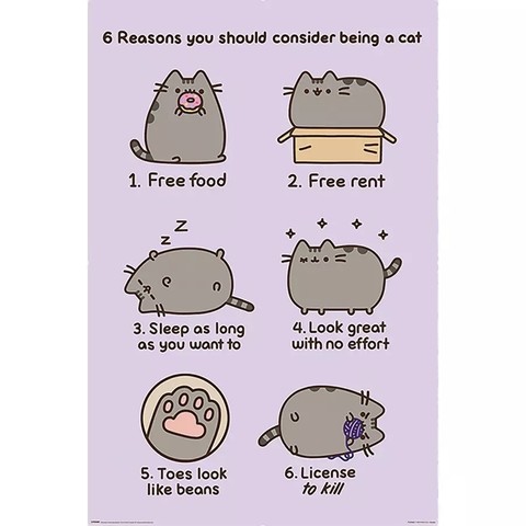  Pusheen (REASONS TO BE A CAT) maxi poszter 