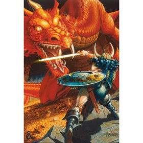 Pyramid DUNGEONS & DRAGONS (CLASSIC RED DRAGON BATTLE) MAXI poszter