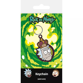 Pyramid RICK AND MORTY (KING OF S**T) PVC kulcstartó