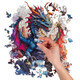 Recent Toys Jigsaw Puzzle - Sárkányok fa kirakó 